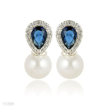 inverse drop pearl studs