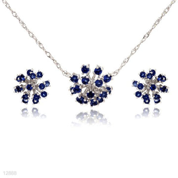 trendy hedgehog sphere pendant & stud set